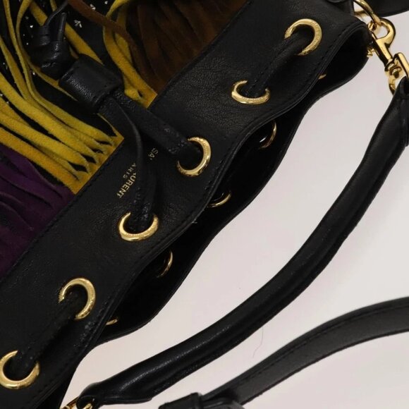 SAINT LAURENT Emmanuel Hand Bag Leather 2way Multicolor GT357603 Auth 116482 - Picture 7 of 16